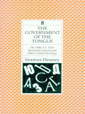 cover image of Government of the Tongue